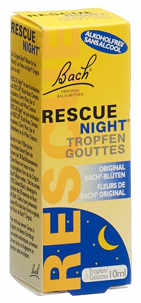 Rescue night gouttes sans alcool 10ml