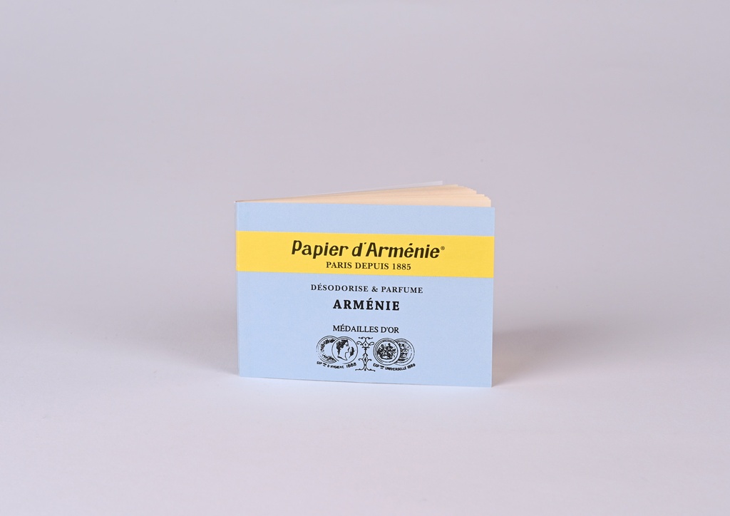 Papier d'arménie carnet bleu