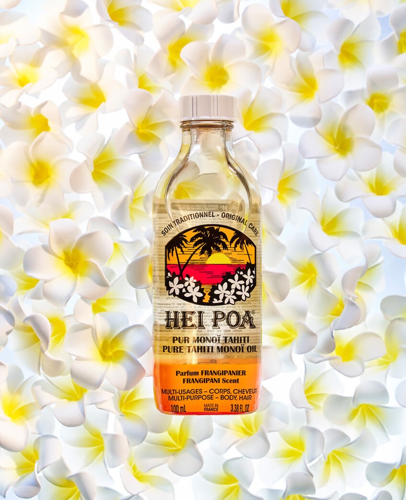 Hei Poa Pur monoi Tahiti frangipanier 100ml