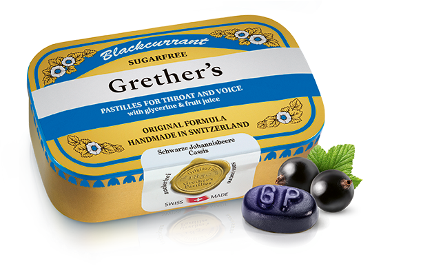 Grether's pastilles cassis sans sucre 110g