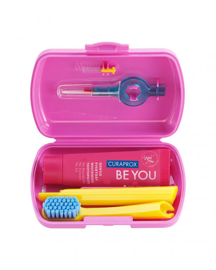 Curaprox travel set rose