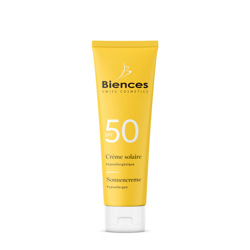 Biences Crème solaire hypoallergénique SPF50 50ml