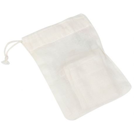 Tisane sachet réutilisable 3pce en coton bio