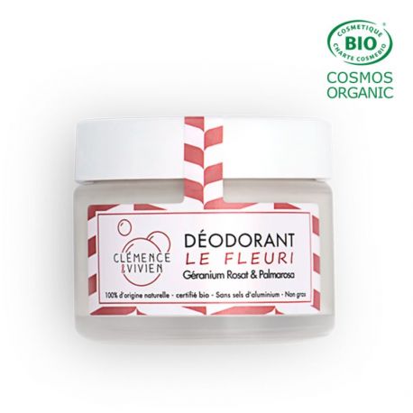 Déodorant crème le fleuri géranium & palmarosa pot 50g