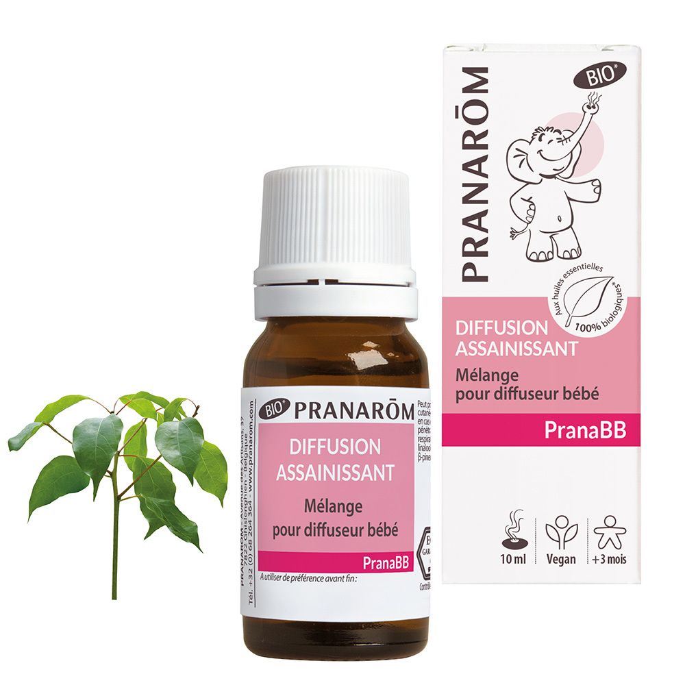 Pranarom PranaBB Diffusion assainissant bébé Bio 10ml