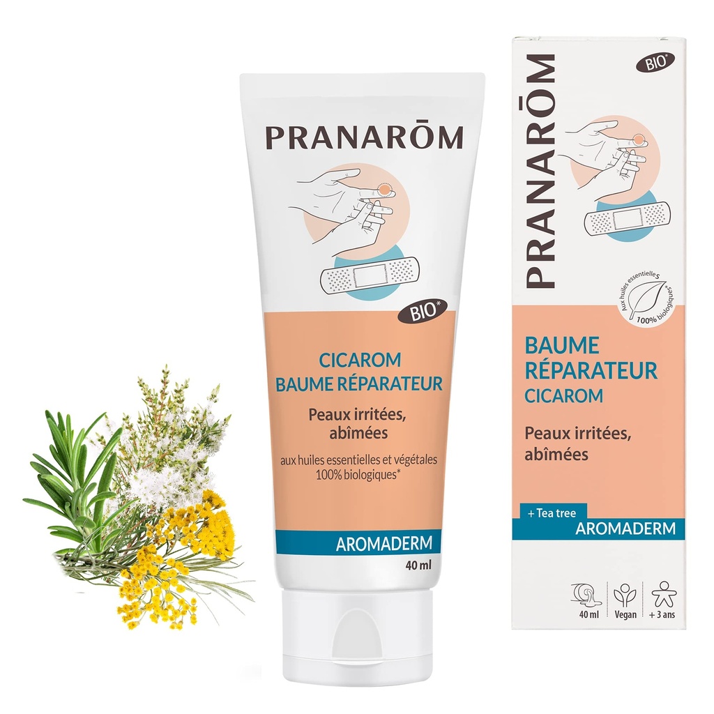 Pranarom Aromaderm Cicarom baume réparateur Bio 40ml