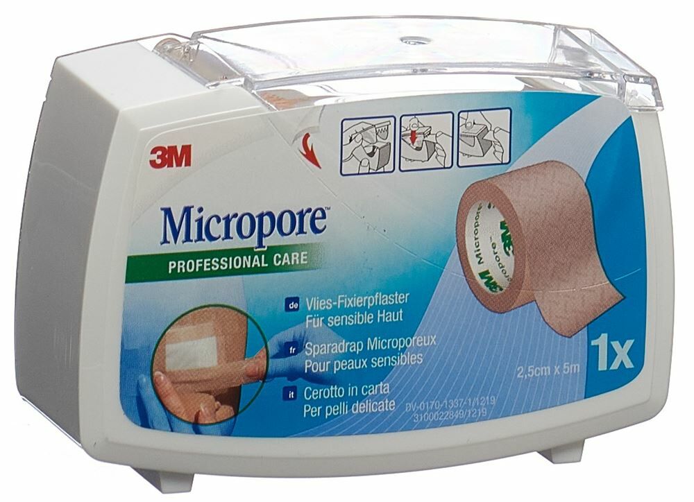 3M Micropore sparadrap chair 2,5cm x 5m