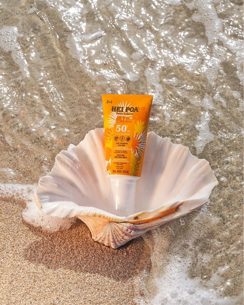 Hei Poa Crème solaire sublimatrice visage SPF 50+ 50ml