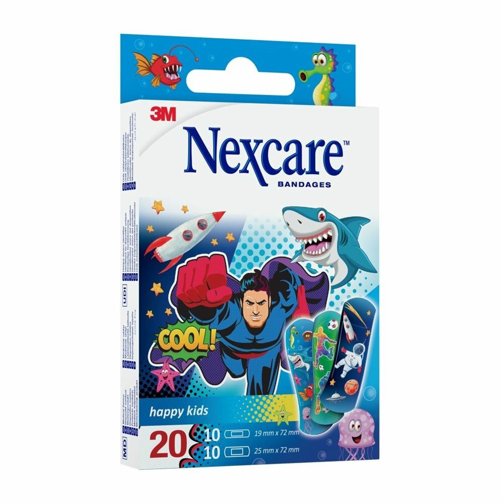 Nexcare pansements happy kids cool 20pces