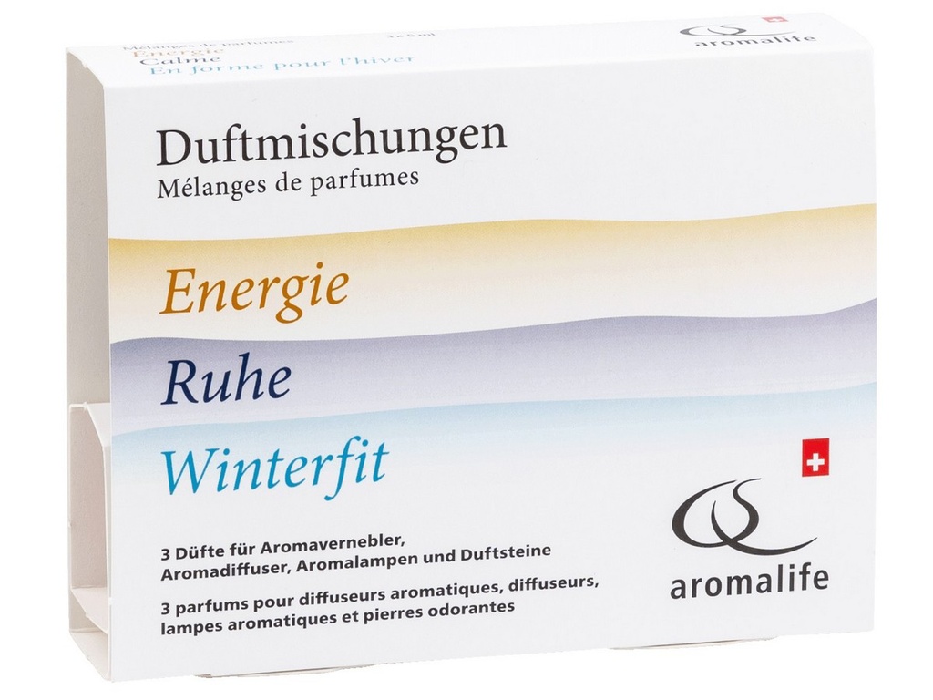 Aromalife Mélanges de parfums Energie - Calme - Hiver 3x5ml