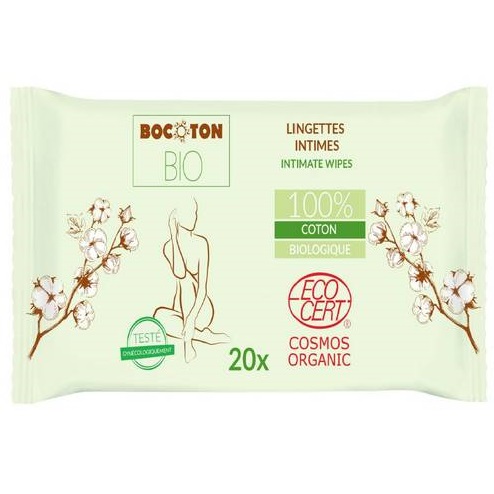Bocoton BIO 20 lingettes toilette intime