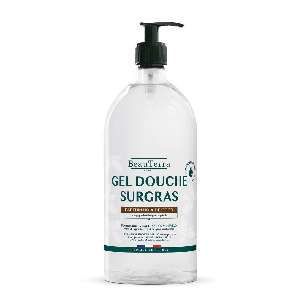 BeauTerra Gel douche surgras Noix de coco 1000ml