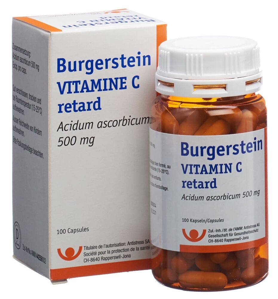 Burgerstein Vitamine C retard 500mg 100 comp