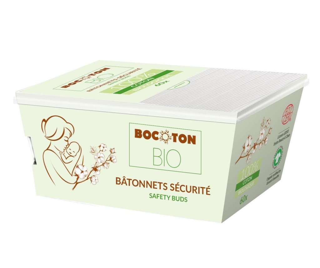 Bocoton BIO bâtonnets sécurité bébé 60x