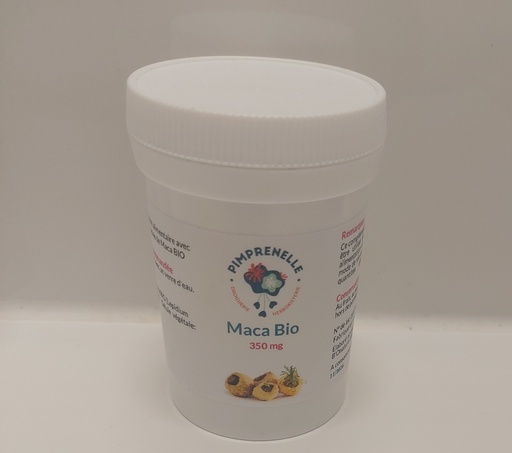 Pimprenelle Maca racine BIO 350 mg 100 gélules
