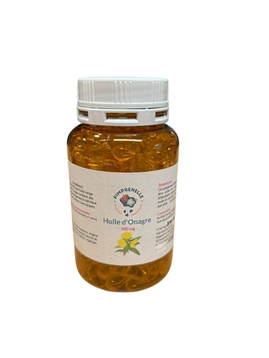 Pimprenelle Huile d'onagre 500mg 160 gélules