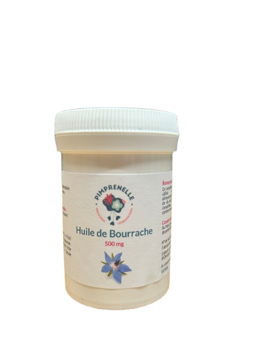 Pimprenelle Huile de bourrache 500mg 90 Licaps