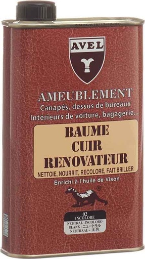 Avel baume cuir liquide incolore 02 500ml