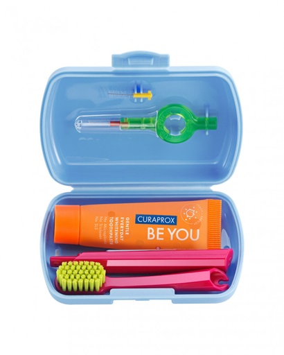 Curaprox travel set bleu