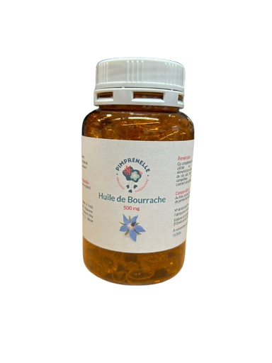 Pimprenelle Huile de bourrache 500mg 160 Licaps
