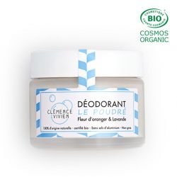 Déodorant crème le poudré oranger & lavande pot 50g