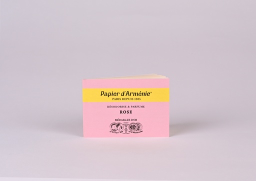 Papier d'arménie carnet rose