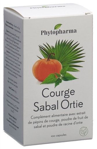 Phytopharma Courge, sabal, ortie 100 gélules