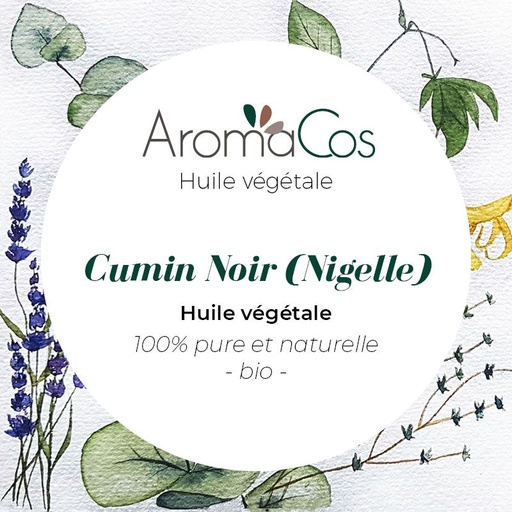 Huile de cumin noir (nigelle) Bio 50ml