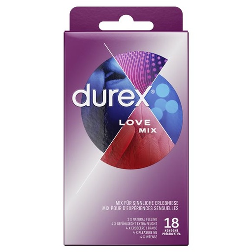 Durex Love Mix préservatifs 18pces