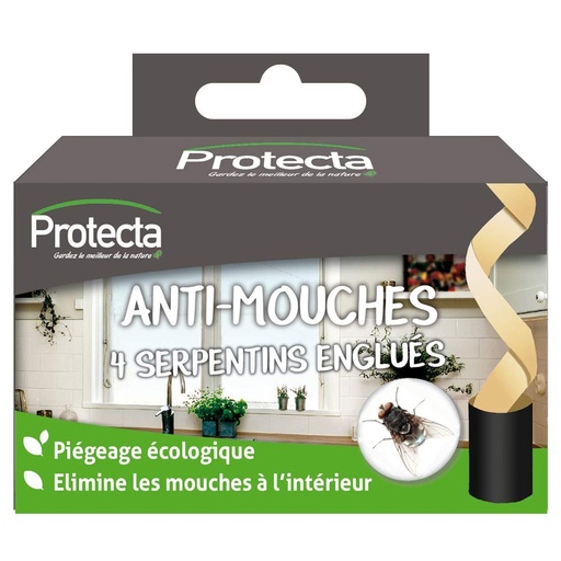 Protecta anti-mouche 4 rouleaux serpentins