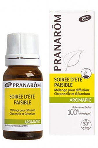 Pranarom Aromapic Soirée d'été paisible mélange diffusion Bio 30ml