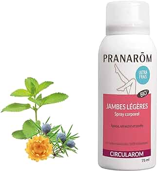 Pranarom Circuladerm Jambes légères spray corporel Bio 75ml