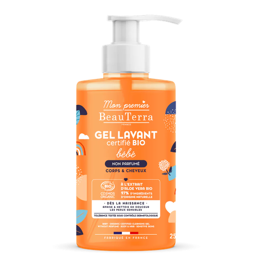 BeauTerra Gel Lavant bébé Non parfumé 750ml