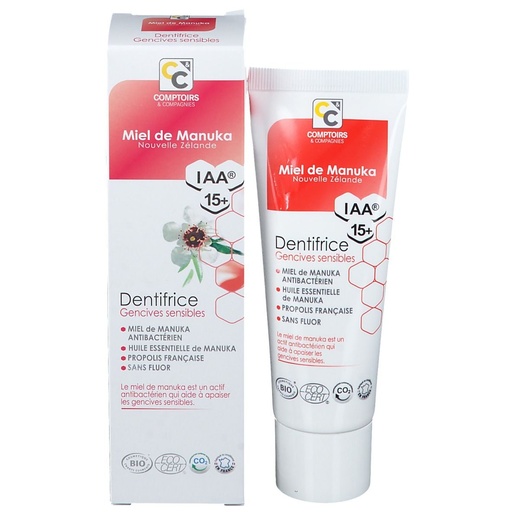 Dentifrice Protection gencives sensibles Miel de Manuka 75ml