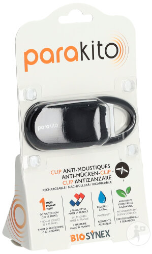 Parakito clip anti-moustiques noir