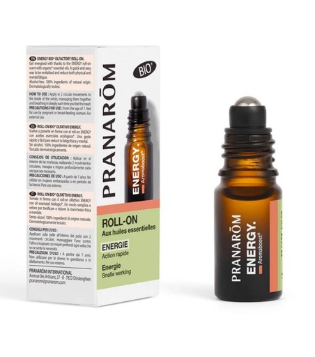 Pranarom Aromaboost Roll-on Energie Bio 5ml