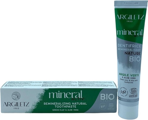 Argiletz minéral activ'dentifrice remineralisation Nature Aloe Vera BIO 75ml