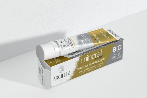 Argiletz minéral activ' dentifrice remineralisation Citron BIO 75ml