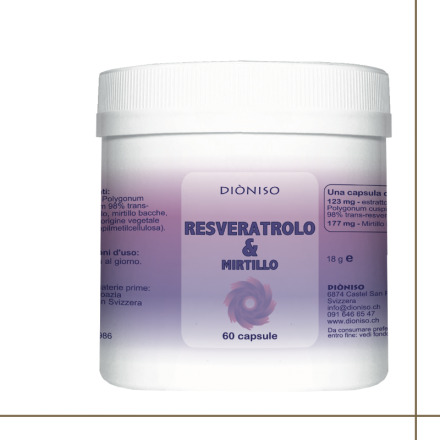 Dioniso Resveratrol et Myrtille 60 caps