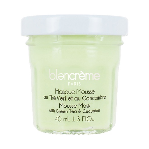 Blancrème Masque mousse au thé vert - Concombre 40ml