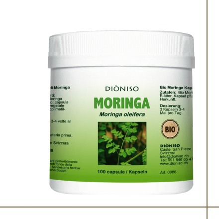 Dioniso Moringa 100 capsules 500mg