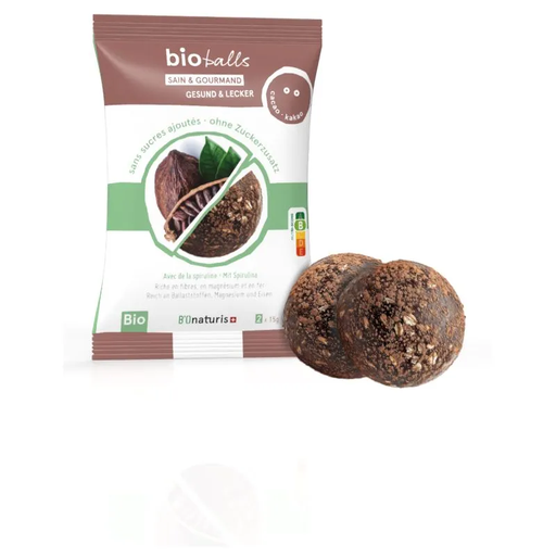 BioBalls spiruline et cacao Bio 2x15g