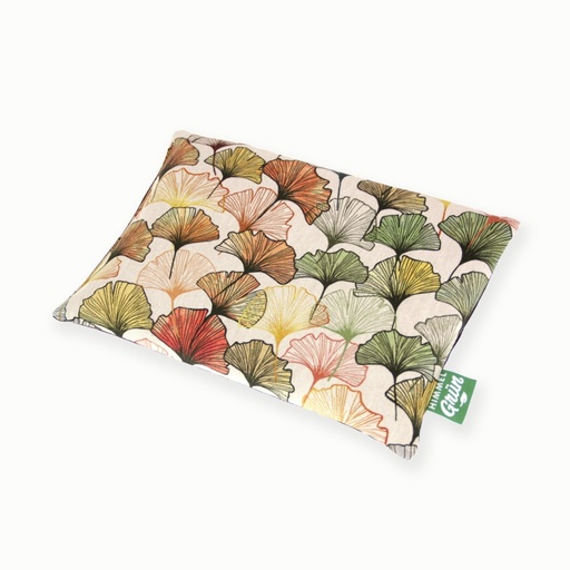Coussin aux noyaux de cerises ginkgo 30 x 20 cm