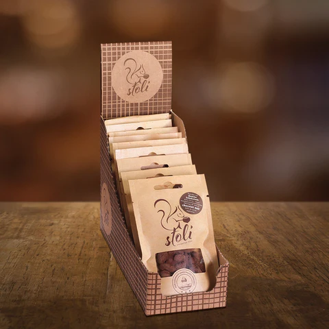 Stoli mini mélange de noix chocolat noir 28g