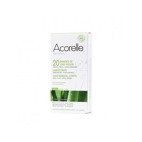 Acorelle Bande de cire froide visage A20 12x2