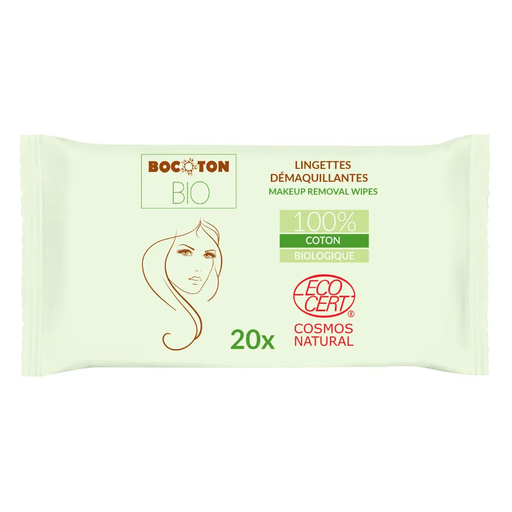 Bocoton BIO 20 lingettes démaquillantes