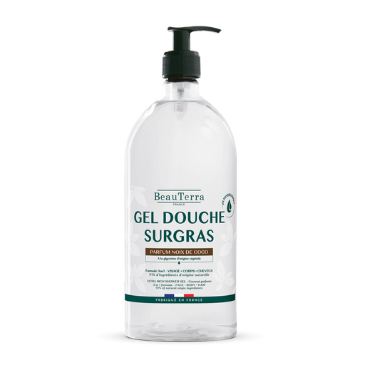 BeauTerra Gel douche surgras Noix de coco 1000ml