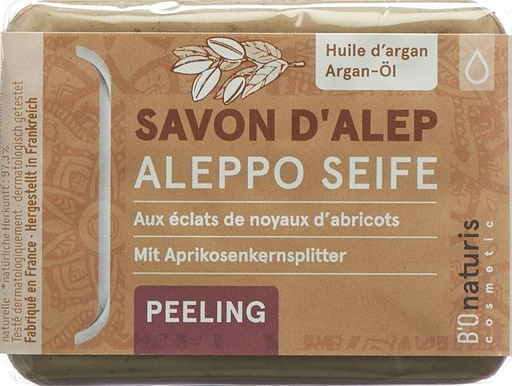 Savon d'Alep 3% baie de laurier exfoliant 100g huile argan
