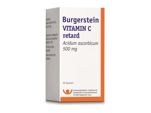 Burgerstein Vitamine C retard 500mg 30 caps