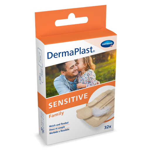 DermaPlast Sensitive family 3 tailles 32pcs